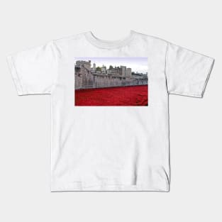 Tower of London Red Poppy Kids T-Shirt